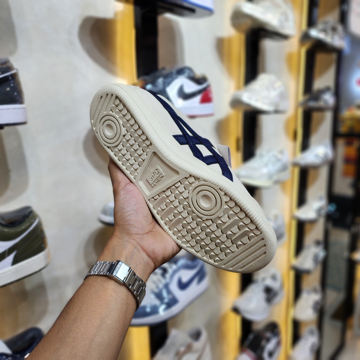 Onitsuka Tokuten Slipon Beige Blue